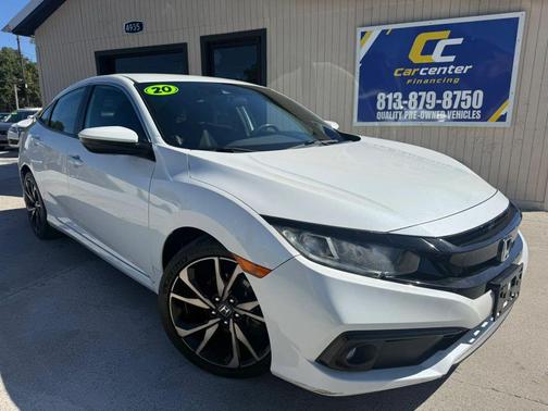 Platinum White Pearl 2020 Honda Civic Sport