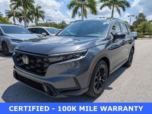Meteorite Gray Metallic 2024 Honda CR-V Hybrid Sport