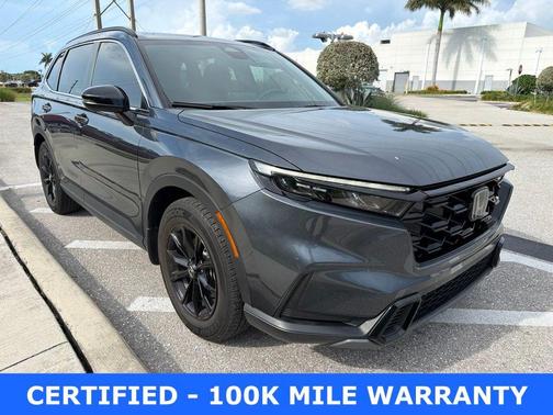 Meteorite Gray Metallic 2024 Honda CR-V Hybrid Sport