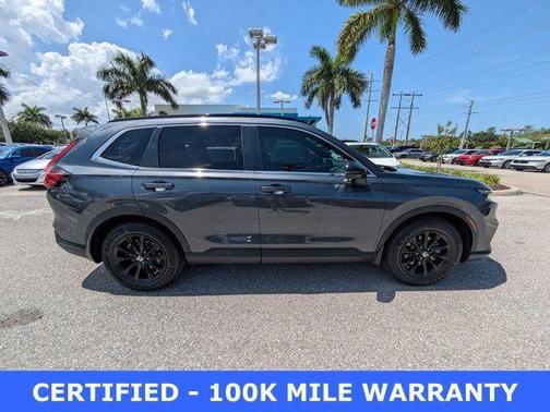 Meteorite Gray Metallic 2024 Honda CR-V Hybrid Sport