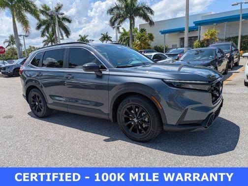 Meteorite Gray Metallic 2024 Honda CR-V Hybrid Sport