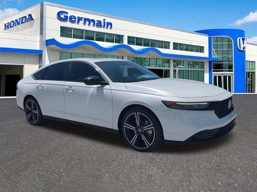 Platinum White Pearl 2026 Honda Accord Hybrid Sport