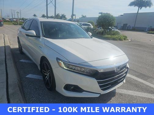 White 2021 Honda Accord Hybrid Touring