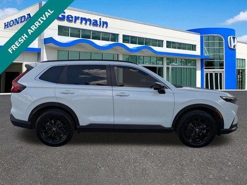 Platinum White Pearl 2025 Honda CR-V Hybrid Sport-L