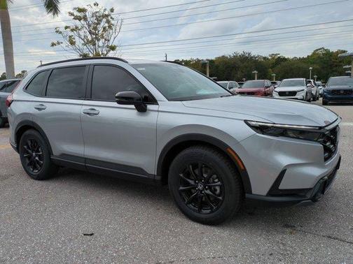 Solar Silver Metallic 2026 Honda CR-V Hybrid Sport-L