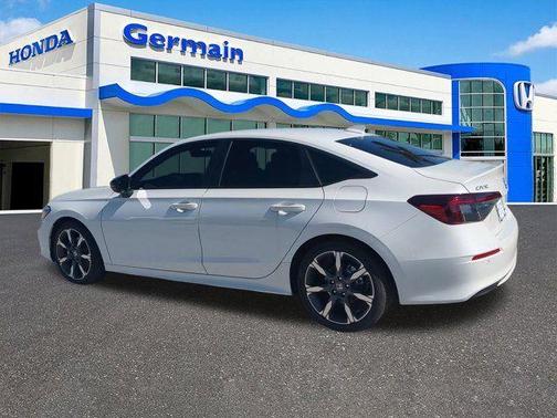 Platinum White Pearl 2026 Honda Civic Hybrid Sport Touring