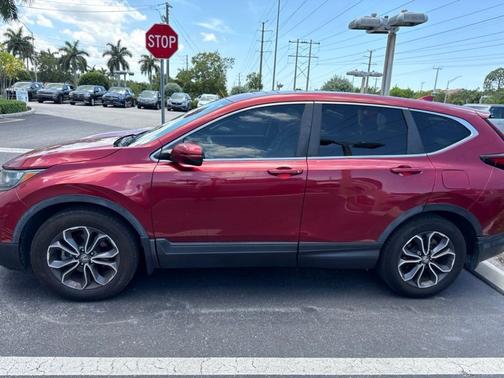 Red 2021 Honda CR-V EX