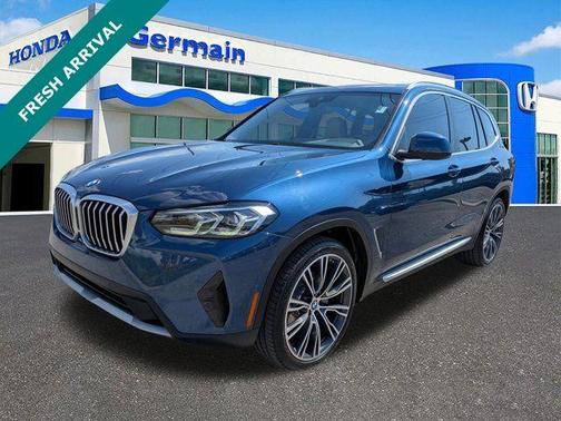 Phytonic Blue Metallic 2022 BMW X3 sDrive30i