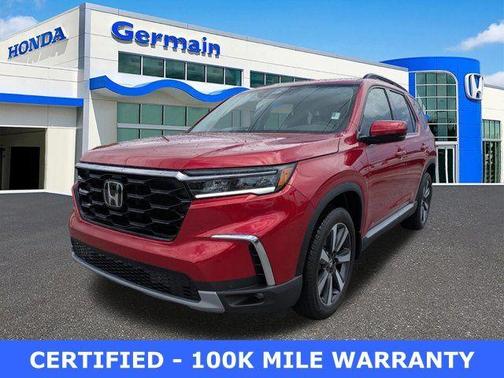 Radiant Red 2025 Honda Pilot Touring