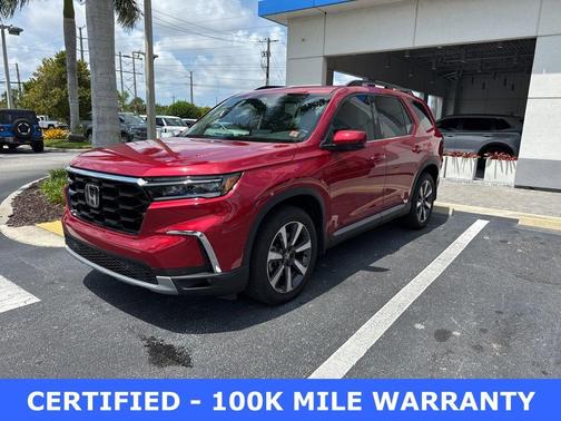 Radiant Red 2025 Honda Pilot Touring