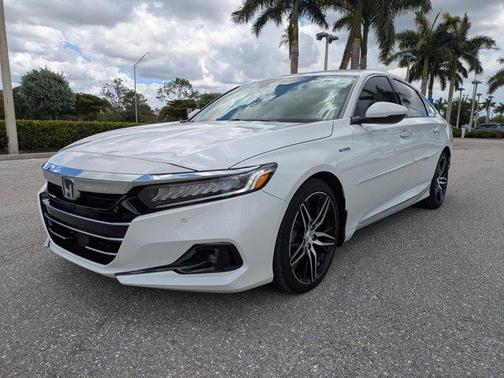 Platinum White Pearl 2021 Honda Accord Hybrid Touring