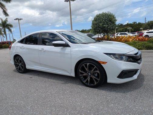 White 2021 Honda Civic Sport