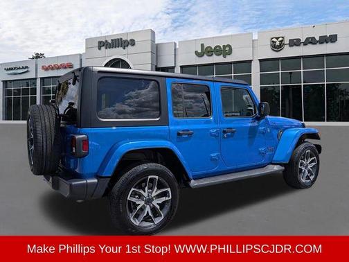 Hydro Blue Pearl 2024 Jeep Wrangler 4xe Sport