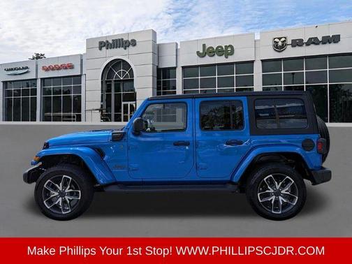 Hydro Blue Pearl 2024 Jeep Wrangler 4xe Sport