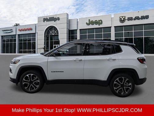 Bright White Clearcoat 2023 Jeep Compass Limited