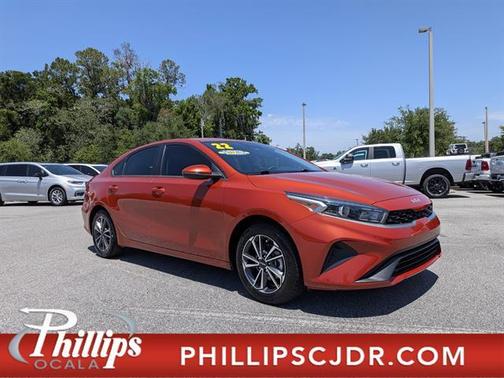 Fire Orange 2022 Kia Forte LXS