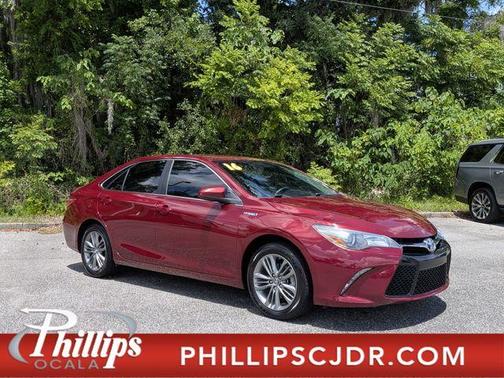 Ruby Flare Pearl 2016 Toyota Camry Hybrid SE