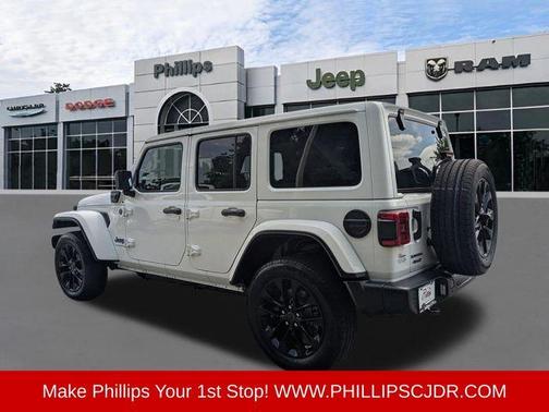 Bright White Clearcoat 2025 Jeep Wrangler 4xe Sahara