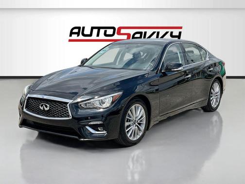 Black Obsidian 2024 INFINITI Q50 3.0t LUXE