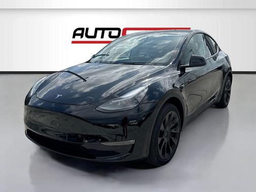 Solid Black 2024 Tesla Model Y Long Range Dual Motor All-Wheel Drive
