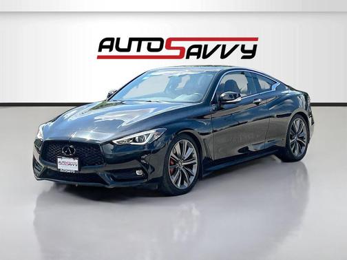 Midnight Black 2021 INFINITI Q60 3.0t Red Sport 400