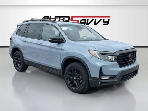 Sonic Gray Pearl 2024 Honda Passport AWD Black