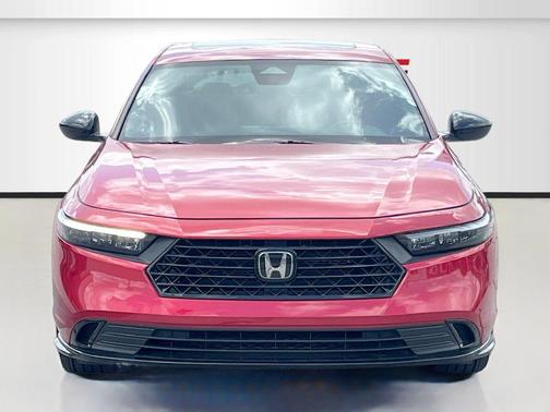 Radiant Red Metallic 2025 Honda Accord Hybrid Sport-L