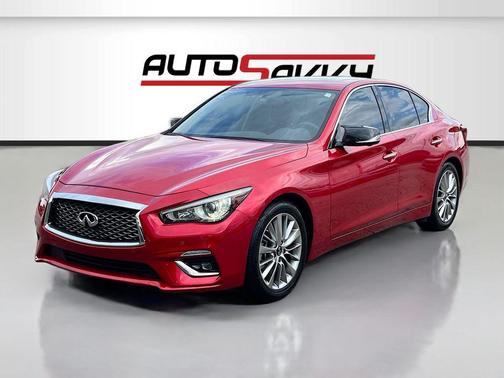 Dynamic Sunstone Red 2023 INFINITI Q50 3.0t LUXE