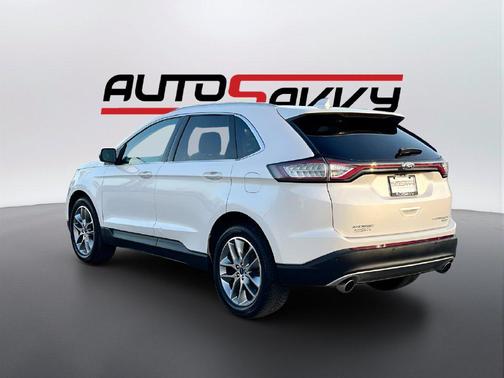 White Platinum Clearcoat Metallic 2015 Ford Edge Titanium