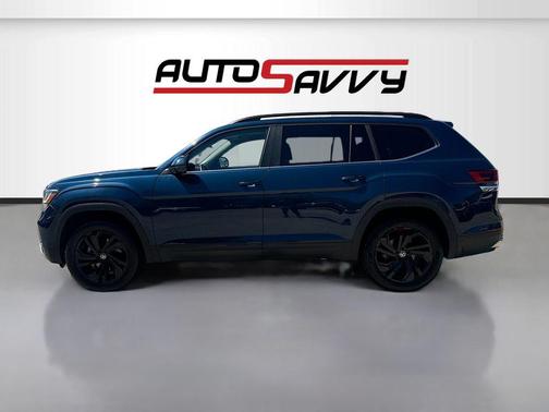 Blue Metallic 2023 Volkswagen Atlas 3.6L SE w/Technology