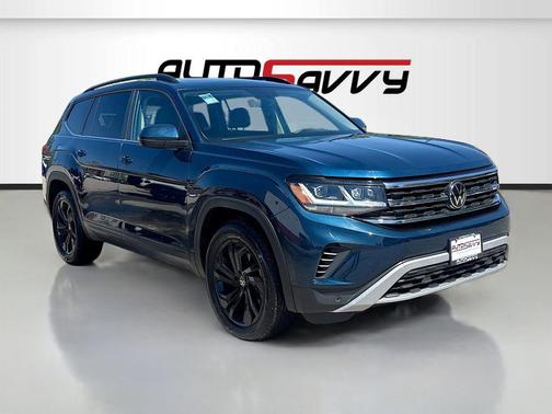 Blue Metallic 2023 Volkswagen Atlas 3.6L SE w/Technology