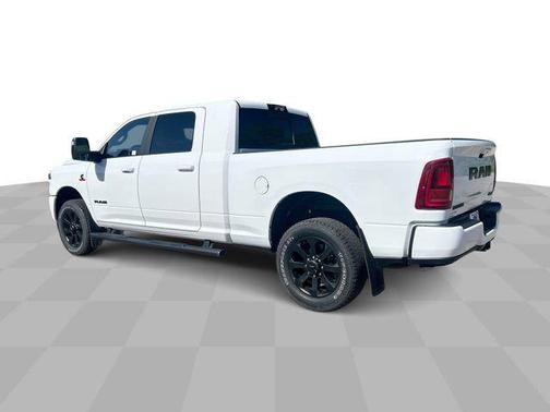 Bright White Clearcoat 2025 RAM 3500 Laramie Mega Cab 4x4 6'4' Box