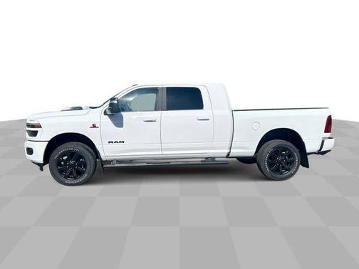 Bright White Clearcoat 2025 RAM 3500 Laramie Mega Cab 4x4 6'4' Box