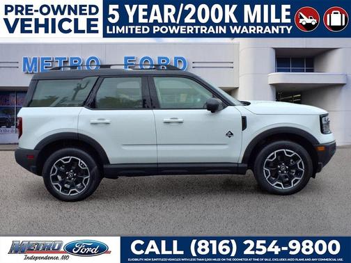 Oxford White 2025 Ford Bronco Sport Outer Banks