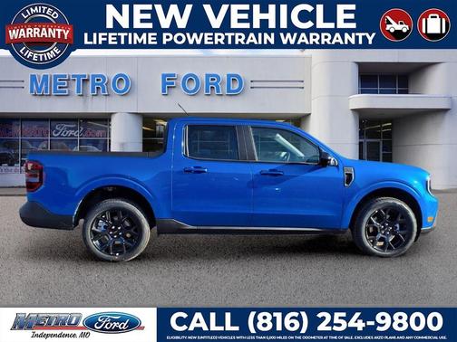 Blue 2026 Ford Maverick Lariat