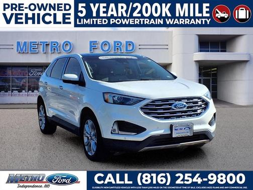 Star White 2022 Ford Edge Titanium