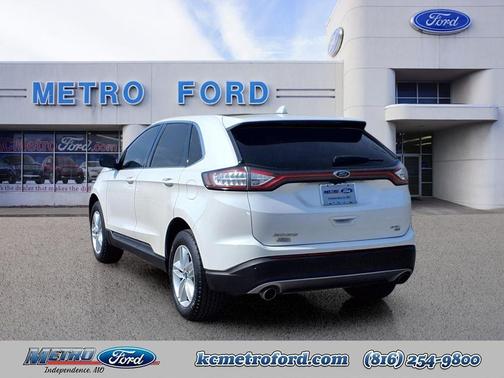 White Platinum Clearcoat Metallic 2018 Ford Edge SEL