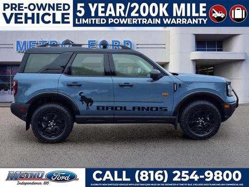 Azure Gray Metallic 2025 Ford Bronco Sport Badlands