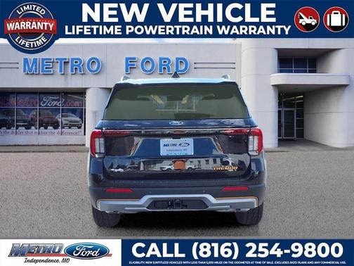 Agate Black Metallic 2026 Ford Explorer Tremor