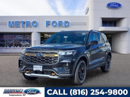Agate Black Metallic 2026 Ford Explorer Tremor