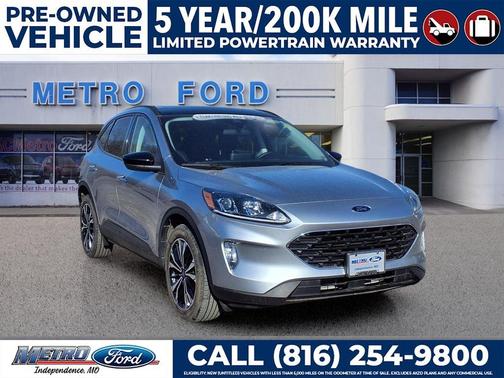 Iconic Silver Metallic 2022 Ford Escape SEL