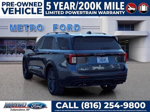 Gray Metallic 2025 Ford Explorer ST