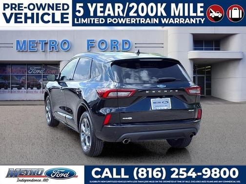 Agate Black Metallic 2023 Ford Escape ST-Line