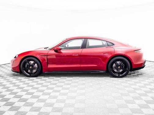 Red 2023 Porsche Taycan GTS
