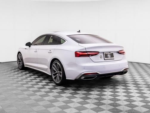 Glacier White Metallic 2023 Audi A5 Sportback 45 S Line Premium Plus
