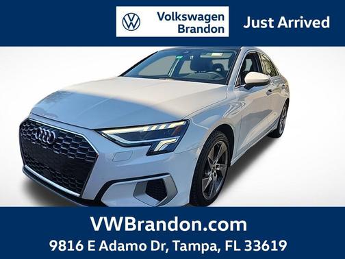 Glacier White Metallic 2023 Audi A3 Premium