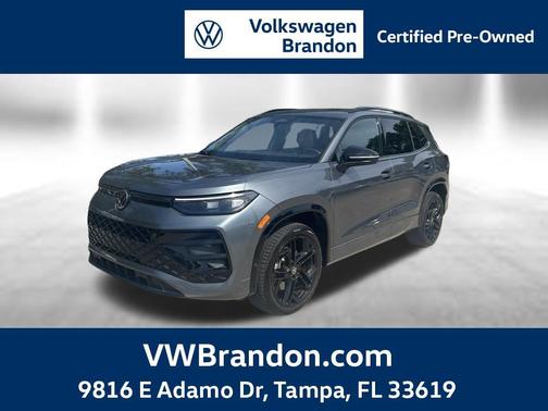 Platinum Gray Metallic 2025 Volkswagen Tiguan 2.0T SE R-Line Black 4MOTION