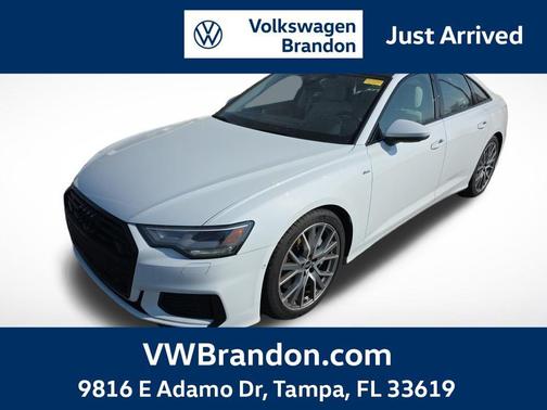 Glacier White Metallic 2023 Audi A6 55 Premium Plus