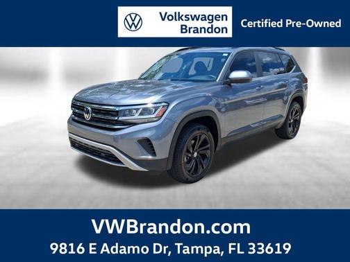 Platinum Gray Metallic 2022 Volkswagen Atlas 3.6L SE w/Technology