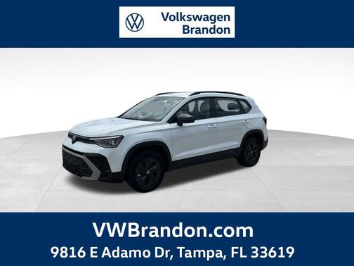 Pure White 2025 Volkswagen Taos 1.5T S